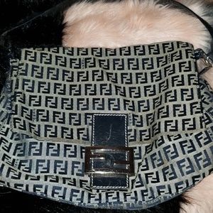 Authenic Vintage Fendi Zucchino Mama Bag